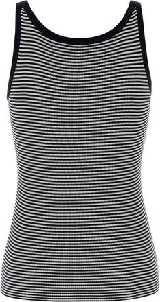 Prada Womens Embroidered Recycled Silk Tank Top Multicolor Sweater