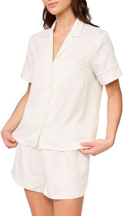 Rya Collection Aurora Charmeuse Short Pajamas in Ivory at Nordstrom, Size X-Small