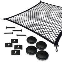 OEM Adatto Per Rimessa - Rete Per Bagagliaio Auto 110x60 Cm - Materiale In Nylon Elastico - Protegge In Modo Sicuro I Tuoi Oggetti E Animali Domestici - I