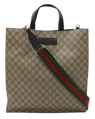 Gucci Soft Gg Supreme 2Way Tote Shoulder Bag (Authentic Pre-Loved)