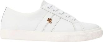 Ralph Lauren Janson Sneakers - WIT - Dames - Sneakers - Wit - 41 EU - Katoen - Schoenen