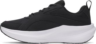 Under Armour Womens Charged Assert 11, (001) Black/Black/White, 10.5 Wide