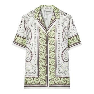 Tory Burch Camp Shirt - female - Tory Burch - Shirts - Multicolor - XS - Blouses & Shirts