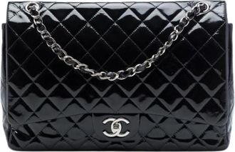 Chanel Pre-owned Vintage Quilted Shoulder Bag - Dames - Vintage Schoudertas - Zwart - ONE Size - Leer - Vintage