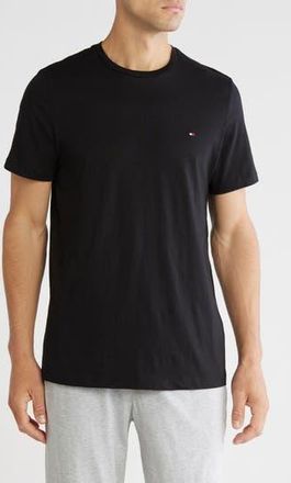 Tommy Hilfiger Crew Neck Lounge T-Shirt in Black at Nordstrom Rack, Size X-Large