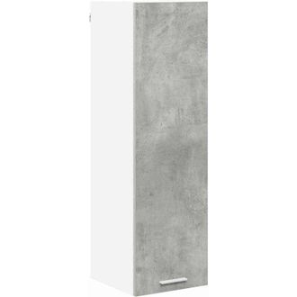 vidaXL Mueble Colgante Con Puerta Gris Concreto 30 X 31 X 100 Cm Vidaxl