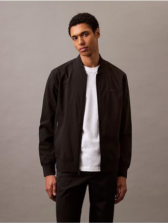 Calvin Klein Mens Matte Bomber Jacket - Black - 2XL