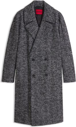 HUGO BOSS Double-breasted coat in a virgin-wool blend