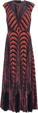 Ulla Johnson Womens Violeta Pleated Sleeveless Midi Dress In Amethyst