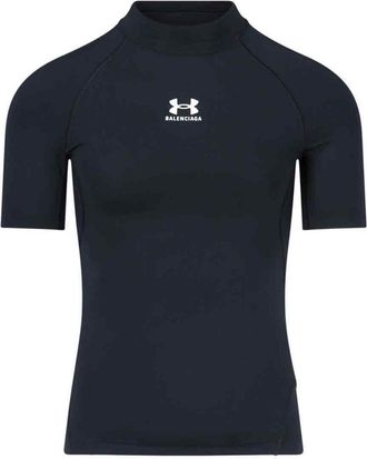 Balenciaga X Under Armour Mock-Neck T-Shirt - Mens - Elastane/Polyester