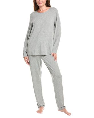 Hanro Hanro 2Pc Natural Elegance Pajama Pant Set