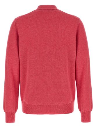 Comme Des Gar&ccedil;ons Comme Des Gar&ccedil;Ons Play Wool with Double Heart Emblem Cardigan - Pink