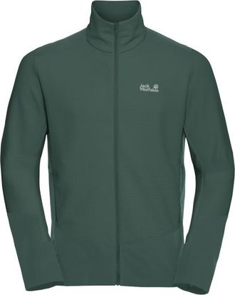 Jack Wolfskin Ridge Hike Fullzip Fleecejacke f&uuml;r Herren | gr&uuml;n