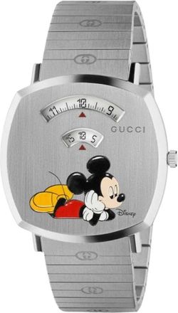 Gucci Accessoires, unisex, Grijs, ONE Size, Grip Horloge