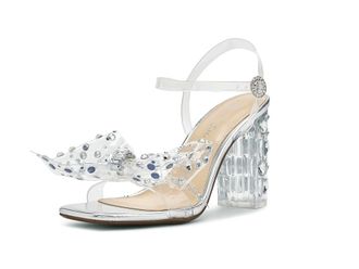 Blue by Betsey Johnson Pratt Womens Sandals Silver : 6.5 M, Synthetic