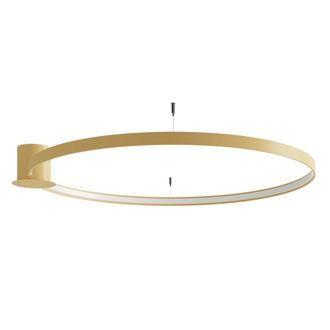 Thoro L&aacute;mpara de techo dorado aluminio 3000k alt. 13 cm