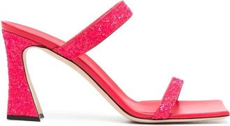 Giuseppe Zanotti 90mm open-toe leather sandals - women - Leather - 37.5 - Pink