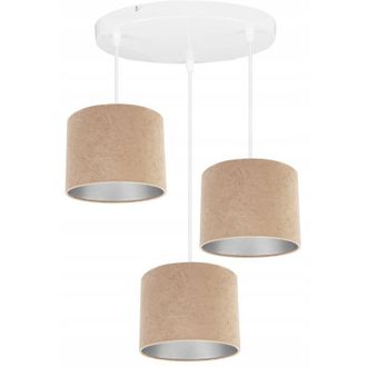 OEM L&aacute;mpara Colgante, L&aacute;mpara De Techo, Cromada, Pantalla De Terciopelo