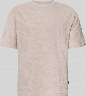 Boss Orange by Hugo Boss BOSS Orange Regular Fit T-Shirt aus Baumwoll-Mix Modell TE_FLOWER in Sand, Gr&ouml;&szlig;e XXL
