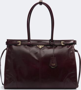 Prada Borsa a spalla Prada Bonnie Extra Large in pelle