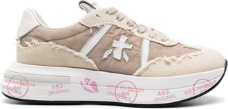 Premiata Cassie 6722 canvas sneakers - women - Leather - 37 - Neutrals