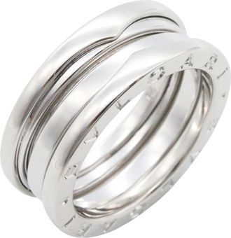 Bulgari Silver White Gold (18K) Band Ring (Pre-Owned)