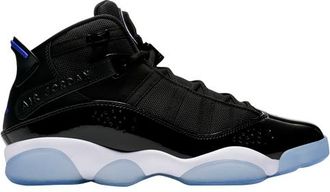 Nike Jordan Mens 6 Rings - Shoes Black/Hyper Royal/White Size 10.0