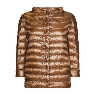 Herno Down Jackets, female, Brown, Size: 4XL Ultralight Down Jacket