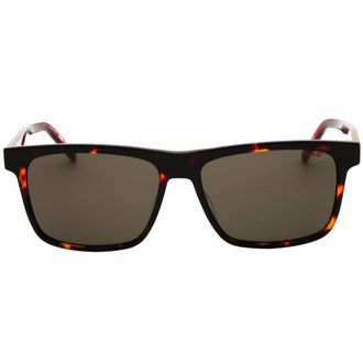 HUGO BOSS Mens Havana Red Framed Sunglasses - Brown - One Size