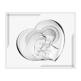 OEM Cuadro Moderno Plateado De La Sagrada Familia Sobre Tabla Blanca 25x20 Tama&ntilde;o: 25x20cm Sku: Vl878bi