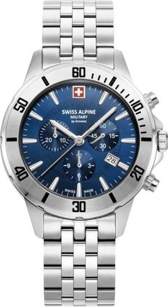 Swiss Alpine Military Cruiser Chronograph - Heren - Horloges - Blauw - ONE Size - Accessoires