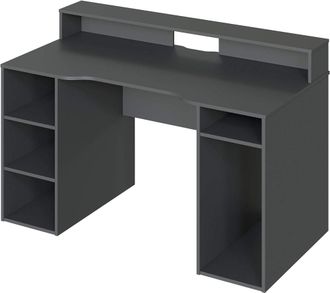 HOGAR 24 Mesa ordenador gamer gris antracita