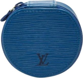 Louis Vuitton Pre-owned Accessories, female, Blue, Size: ONE SIZE Pre-owned Vintage Jewelry Case