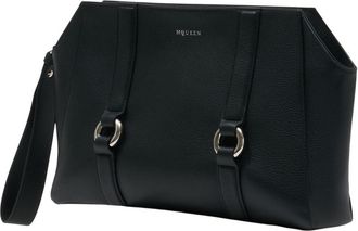Alexander McQueen Mens Clutch Black Calfskin