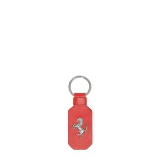 Ferrari Llavero de piel con Cavallino Rampante - Accessories - Hombre - Rojo - ONE SIZE