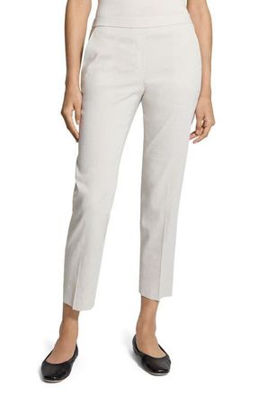 Theory Treeca Pull-On Pants in White Clay - Qa4 at Nordstrom, Size 12
