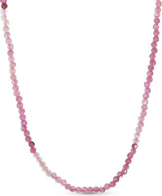 Jewelmak 14K Pink Tourmaline Necklace
