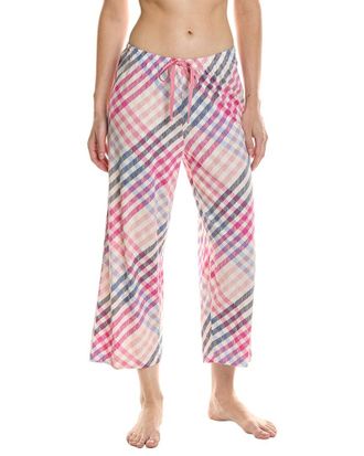 Hue Hue Sketchy Plaid Pajama Capri