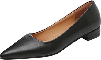 Generic Black Women Slip On Shoes with Low Heel and Sleek Toe for A Comfortable and Polished Appearance