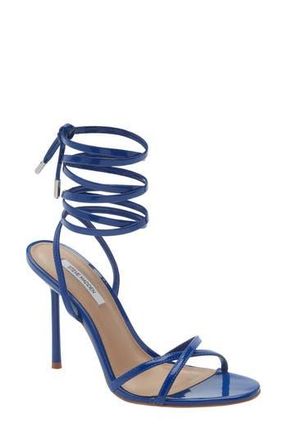 Steve Madden Neri Wrap Heeled Sandal in Blue Patent at Nordstrom Rack, Size 9.5