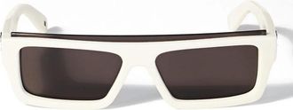 Off-white Sunglasses Ow1048 0107 Elisabeth S White/Dark Gray Unisex