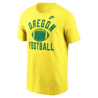 Nike Oregon Legacy Football Icon Nike Mens College T-Shirt in Yellow | N19979SUON-AX3
