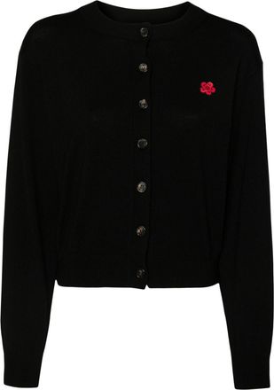 Kenzo Boke Flower wool cardigan - women - Wool - M - Black