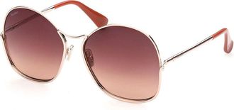 Max Mara MM0005 28F Womens Sunglasses Gold Size 60