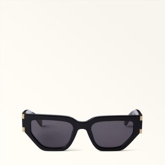 Furla Sunglasses Nero Black Acetate Woman