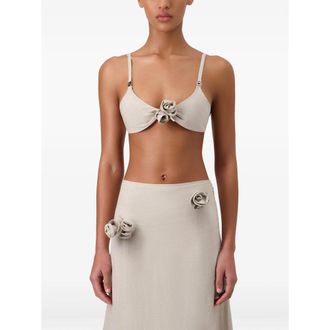 Coperni Asymmetric Linen Skirt - Beige