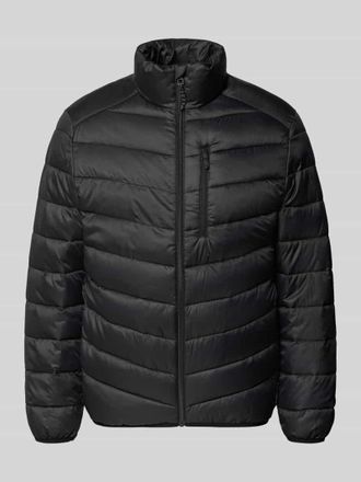 Tom Tailor Denim Regular Fit Steppjacke mit vertikaler Rei&szlig;verschlussbrusttasche in Black, Gr&ouml;&szlig;e XXL