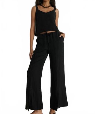 Nation Ltd Elwood Pant In Jet Black