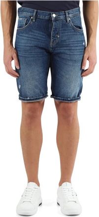 Antony Morato Broeken - Heren - Denim shorts - Blauw - W34 - Katoen - Korte Broeken