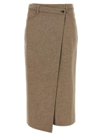 Brunello Cucinelli Wrapped Skirt